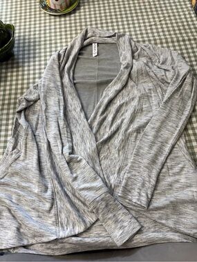 Athleta Light Gray Open-Front Women's Cardigan